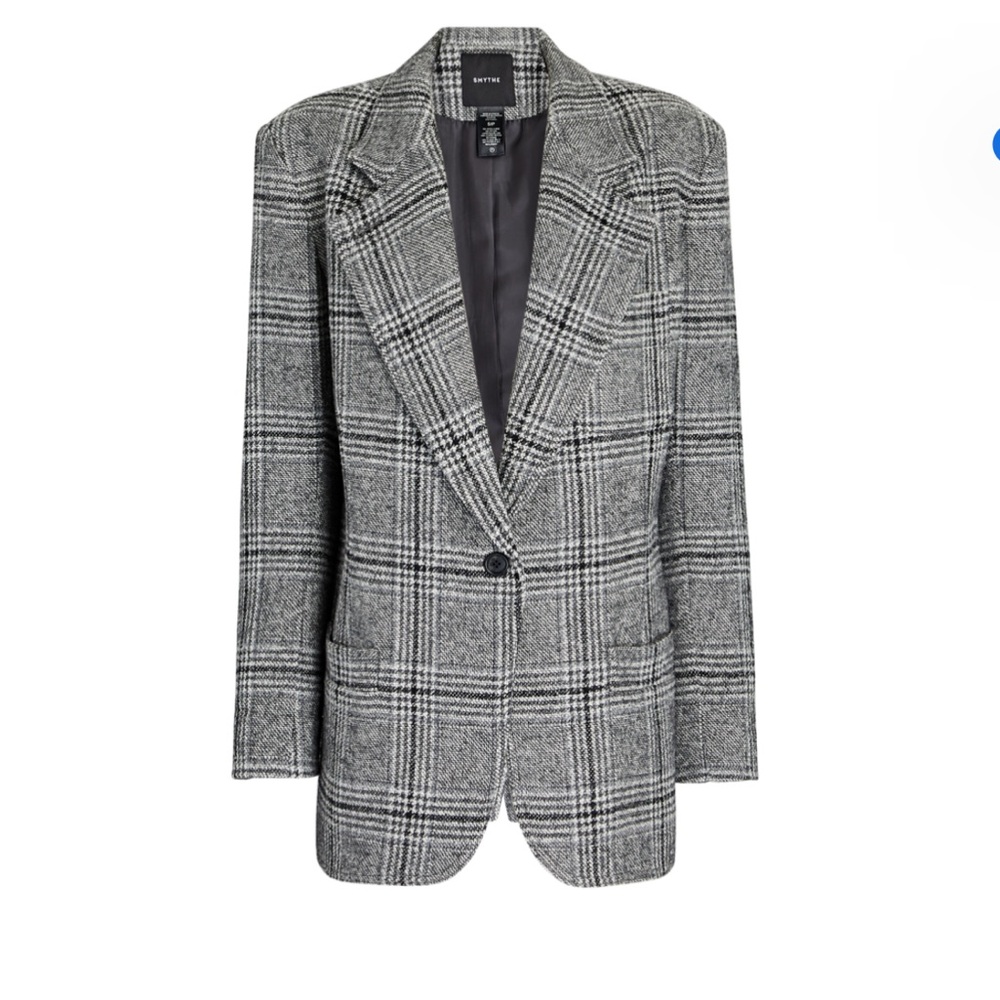 Smythe Oversized Checked Wool-Blend Size L